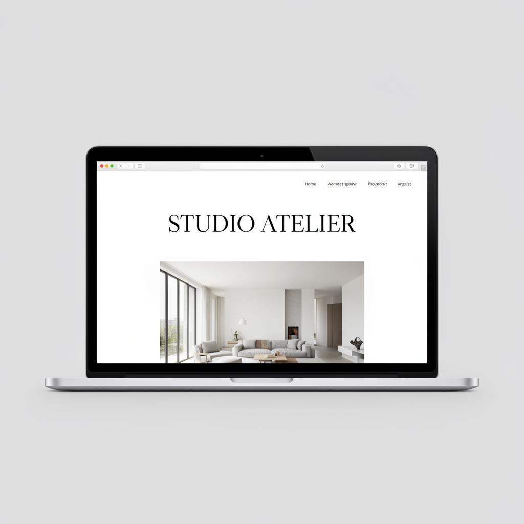 Architect / Interior website mockup